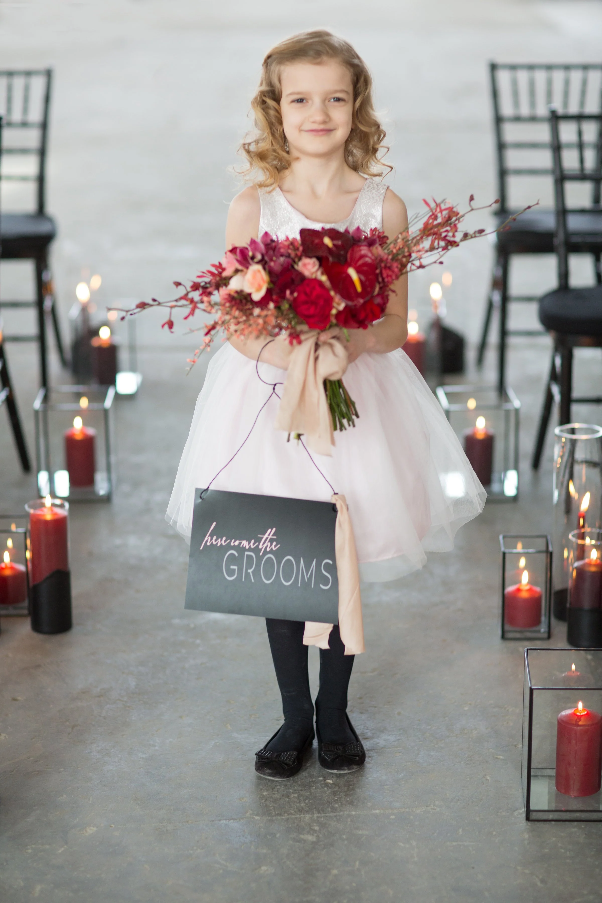 Dark and moody same-sex wedding inspiration shoot by Minneapolis event planner Rocket Science Events