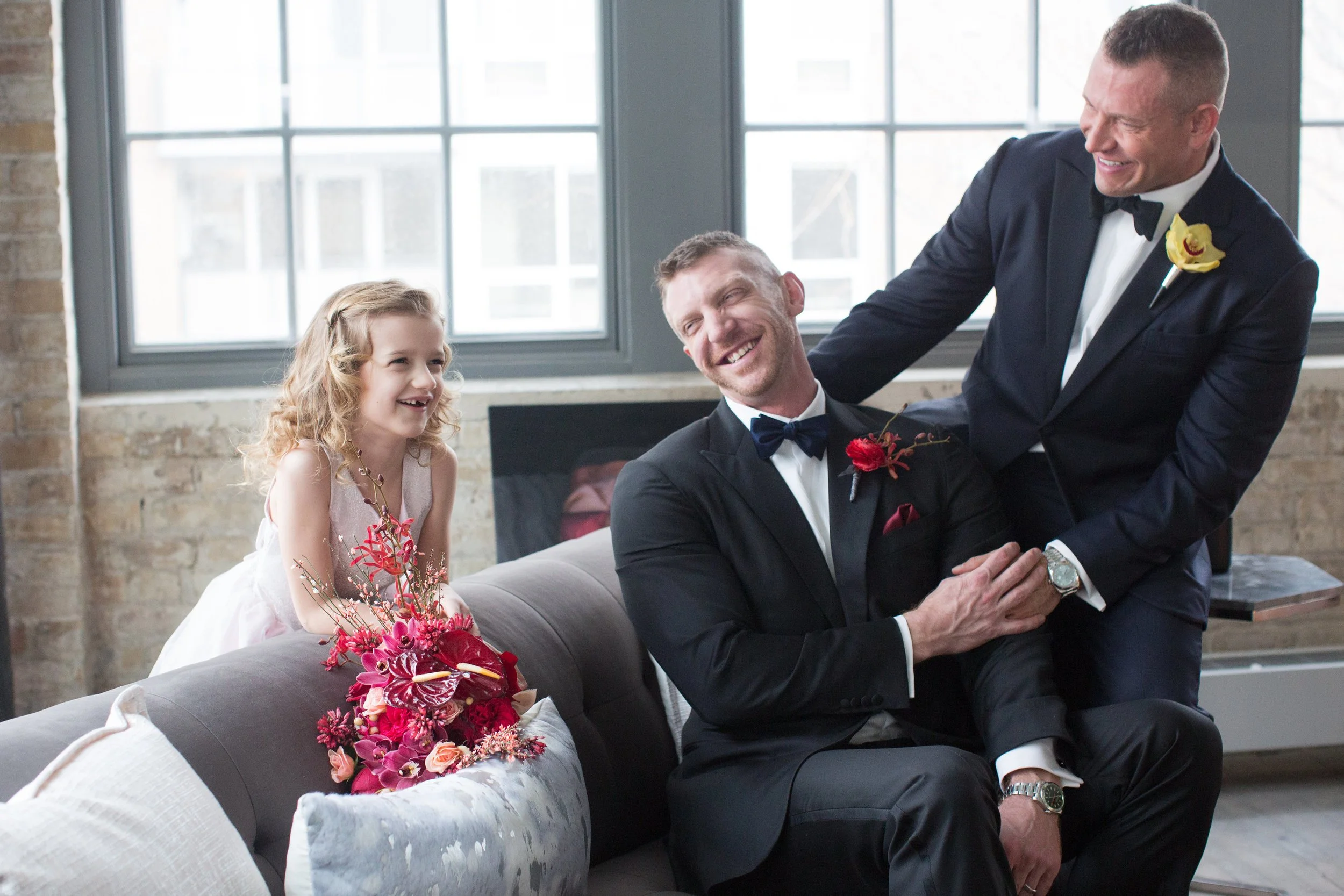 Dark and moody same-sex wedding inspiration shoot by Minneapolis event planner Rocket Science Events