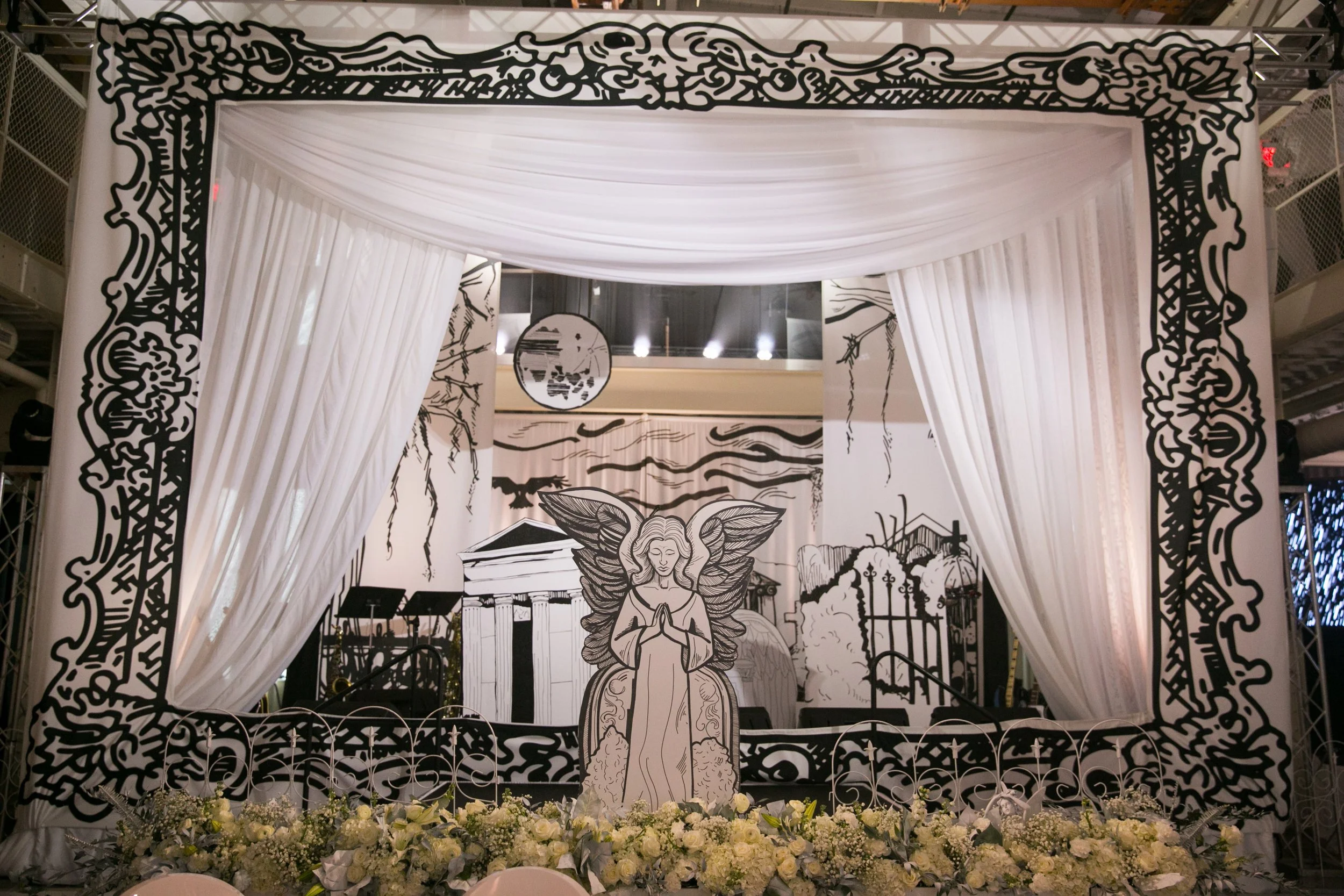 Black and white themed Minneapolis corporate awards gala designed by Rocket Science Events