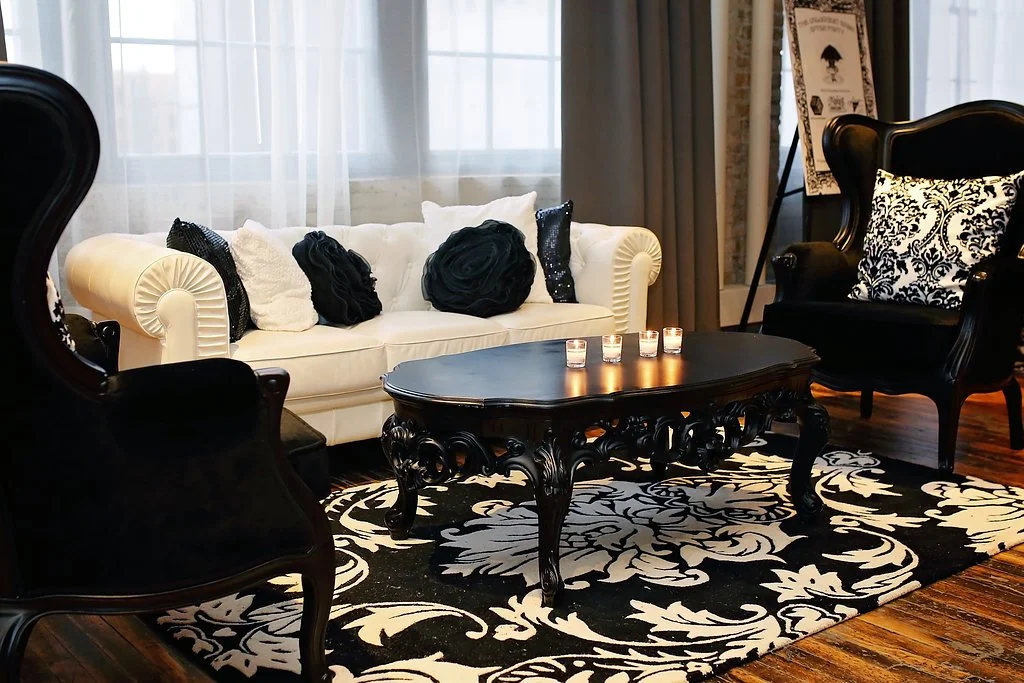 Black and white themed Minneapolis corporate awards gala designed by Rocket Science Events