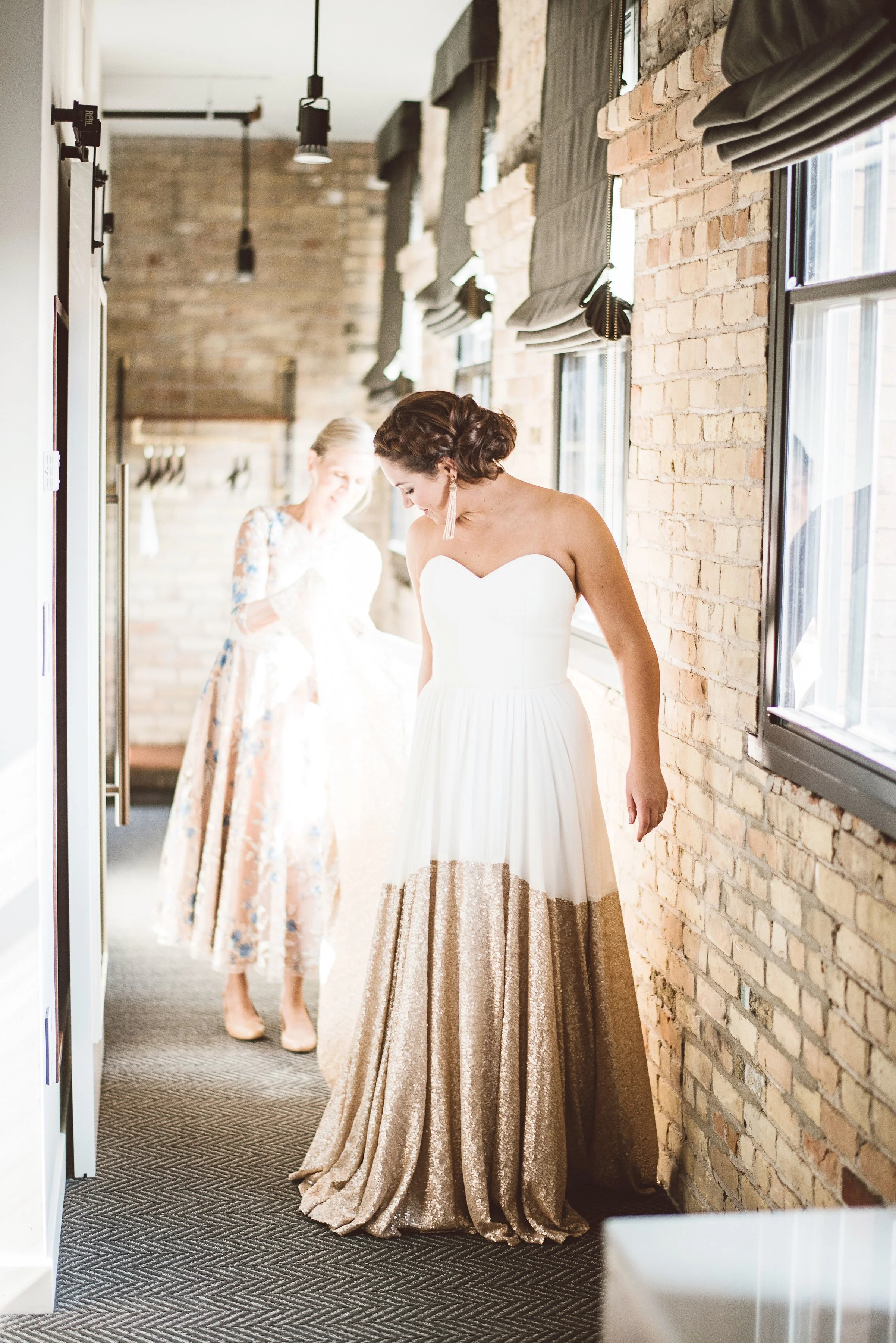 bride at Hewing Hotel