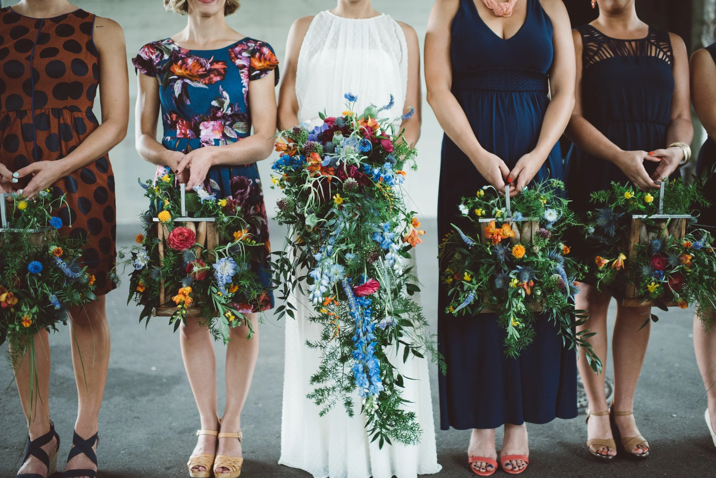 unique bridesmaids bouquets