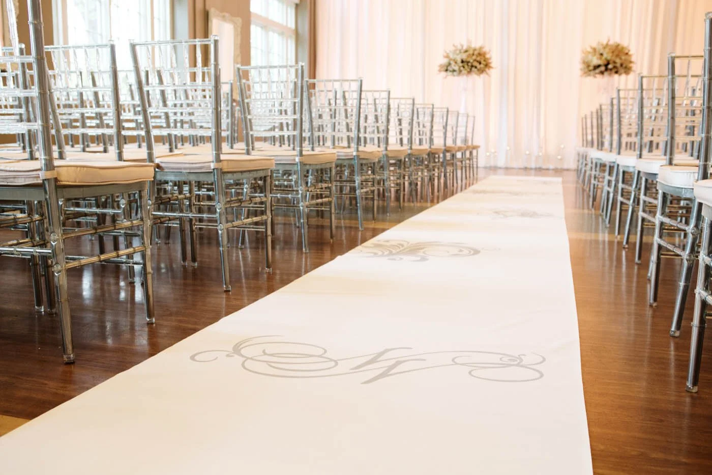 monogram aisle runner