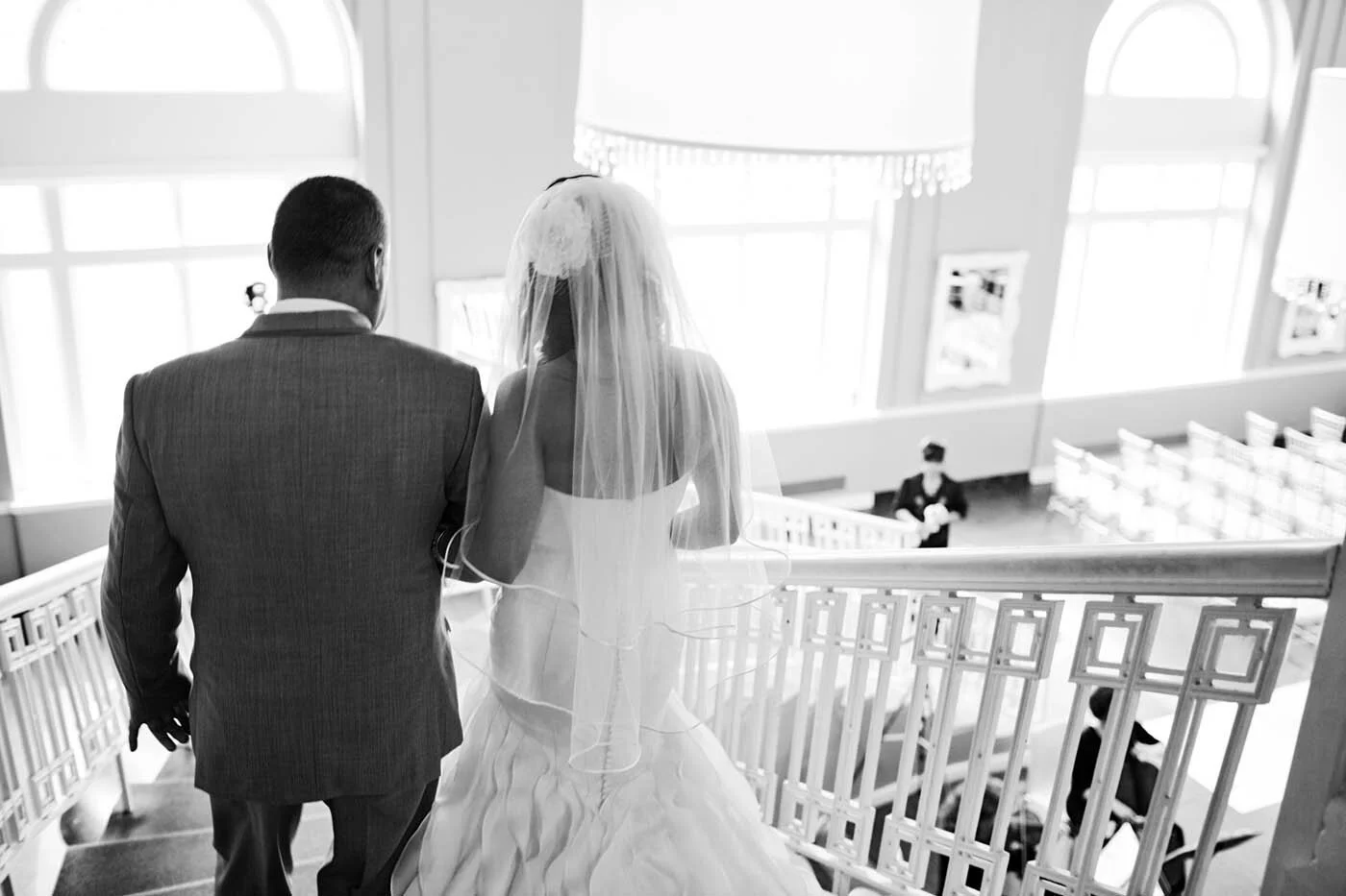Calhoun Beach Club staircase ceremony entrance