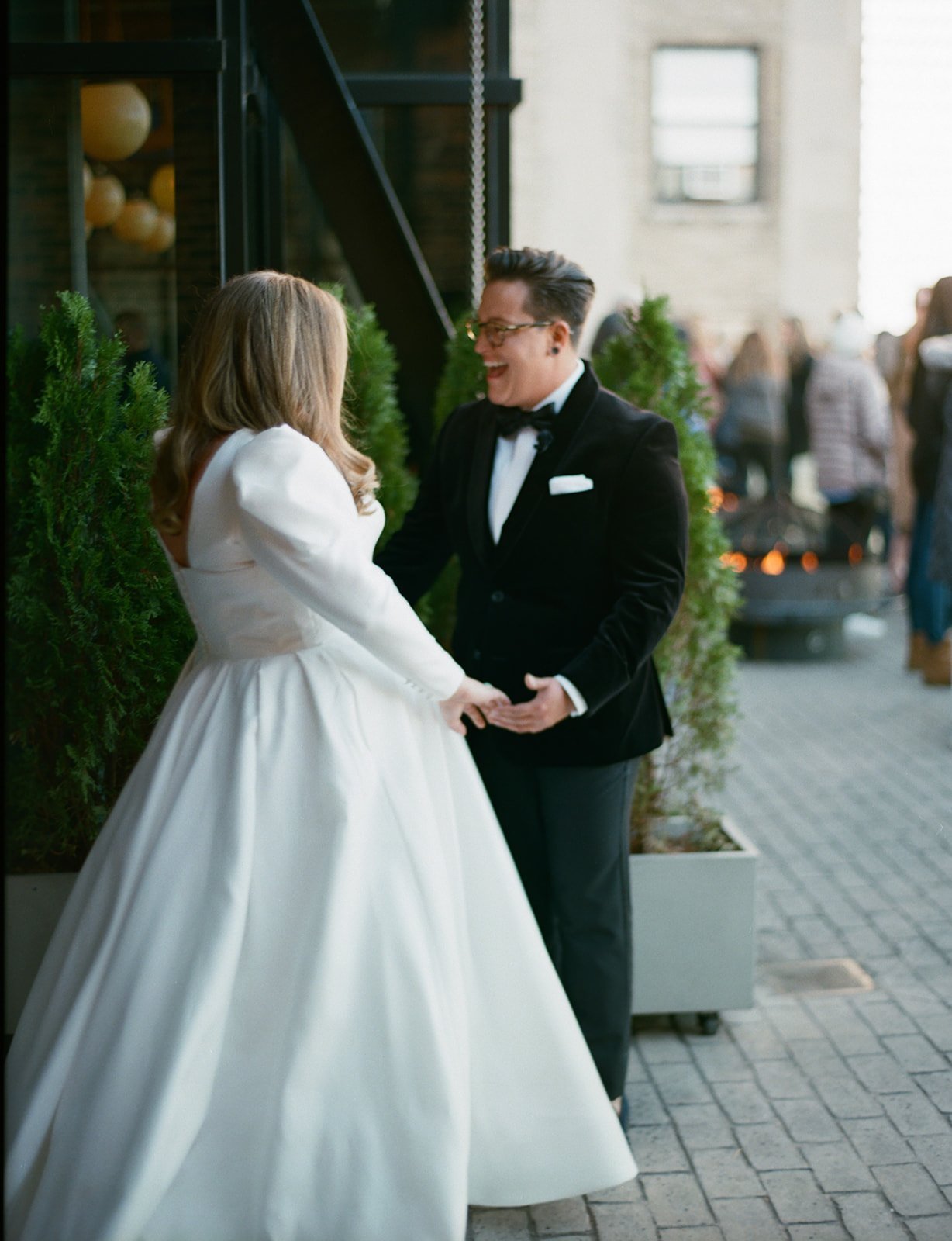 The happy couple at a Chicago Athletic Association wedding - Rocket Science Events