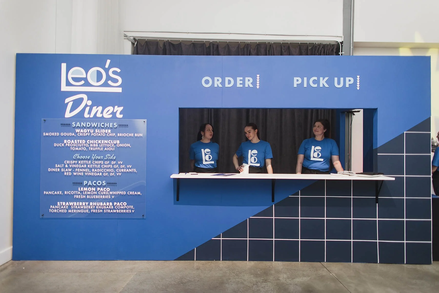 Creative diner order window at a Minneapolis Bar Mitzvah planned by Rocket Science Events