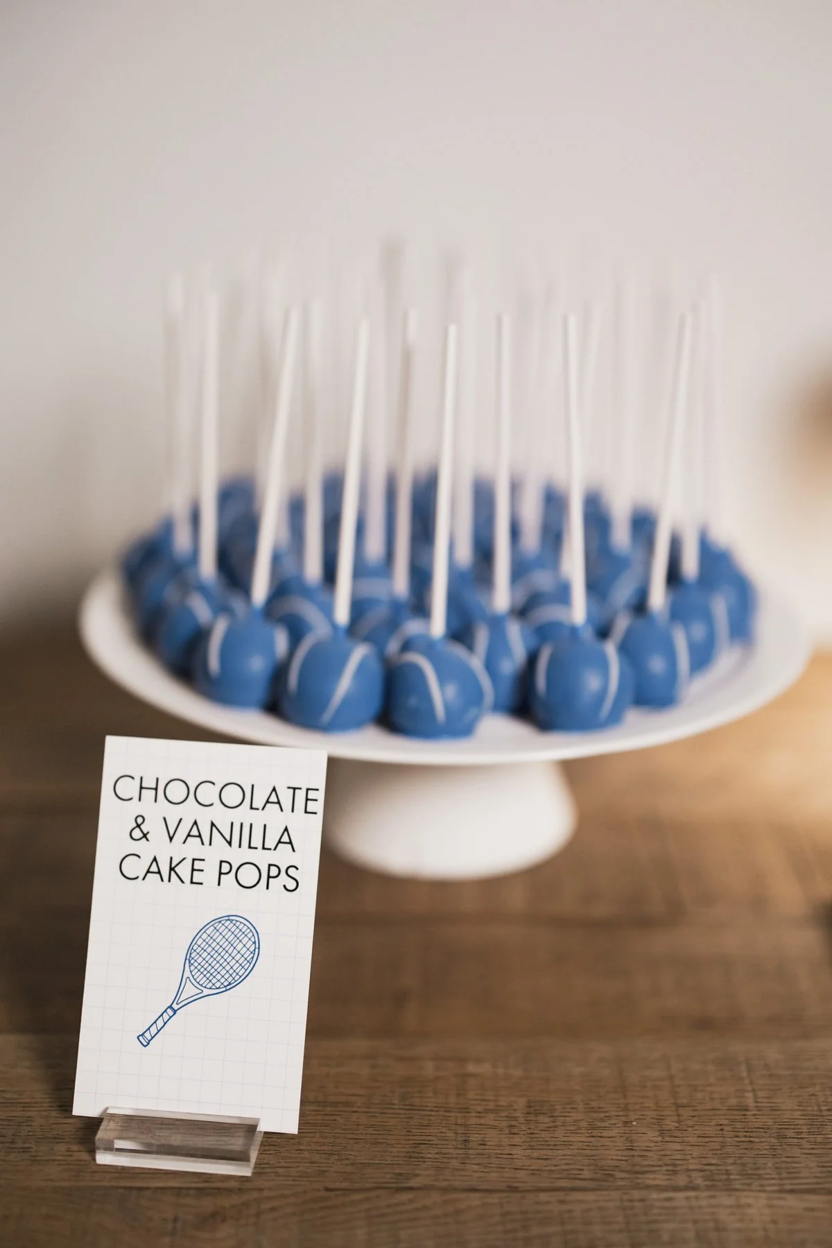 Tennis themed cake pops at a Minneapolis Bar Mitzvah planned by Rocket Science Events