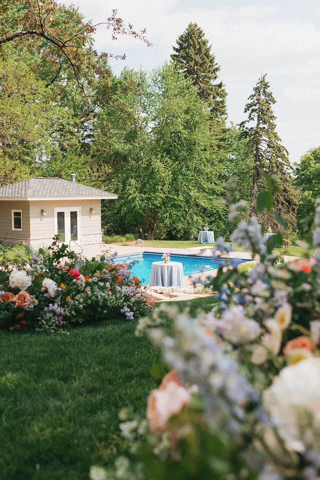 whimsical garden wedding cocktail hour rocket science events