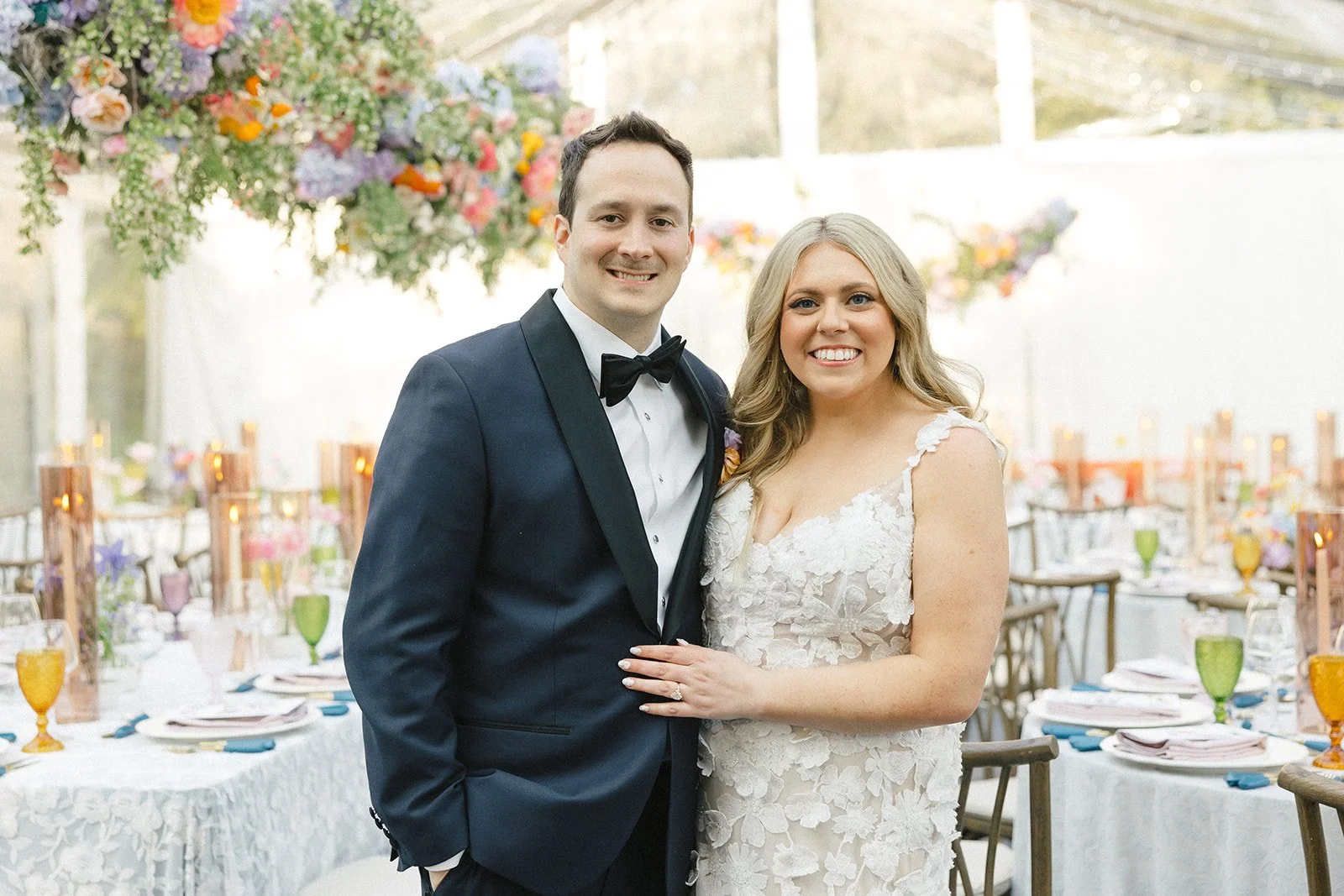 whimsical garden wedding reception bride and groom rocket science events