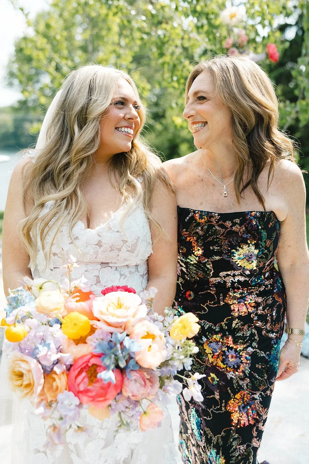 A bride and mother at Minneapolis wedding planned by Rocket Science Events