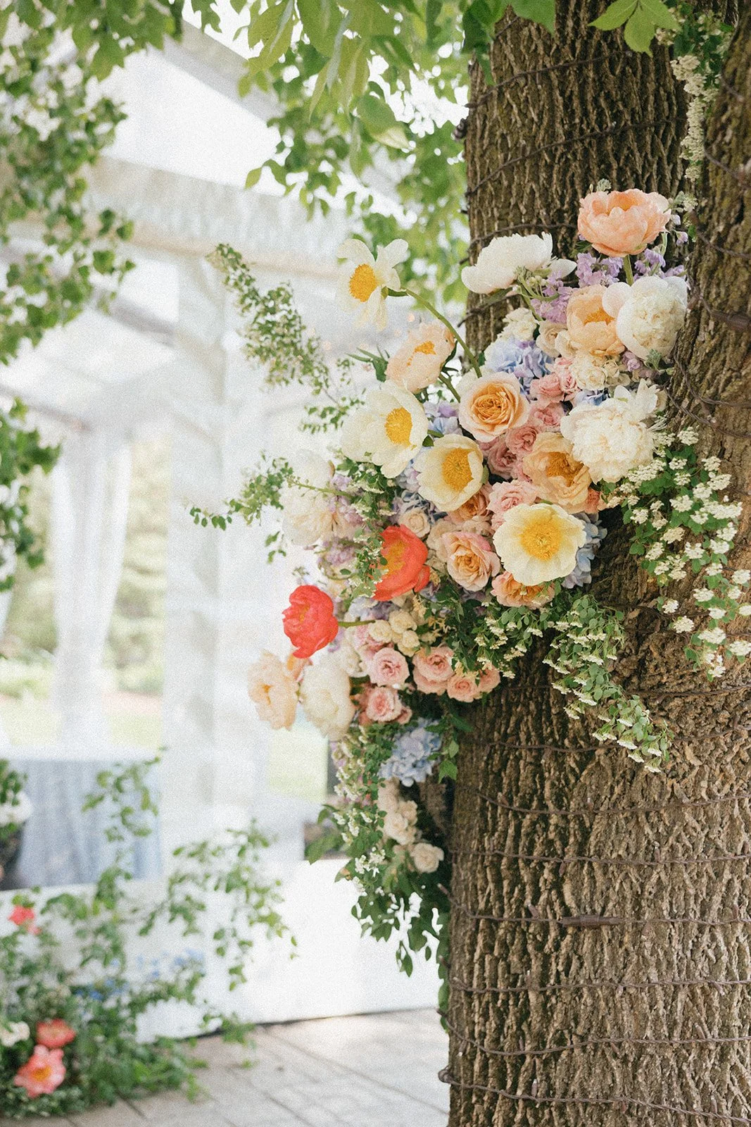 whimsical garden wedding reception design rocket science events