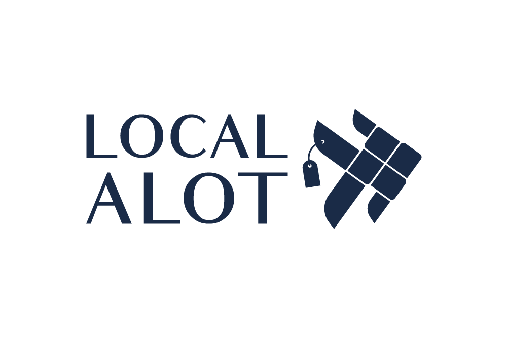Logo reading "Local Aloft" with an illustration of a jetpack and a small luggage tag.