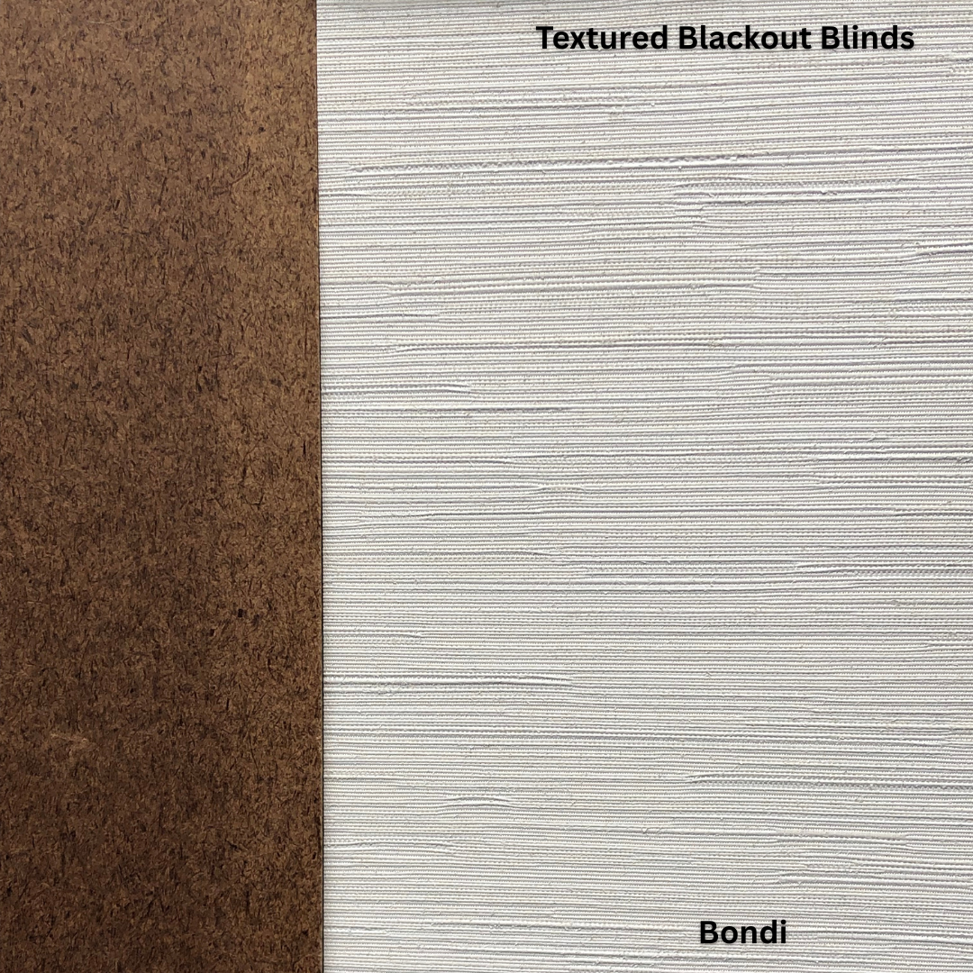 Blackout blinds with Yaringa style in bondi colour