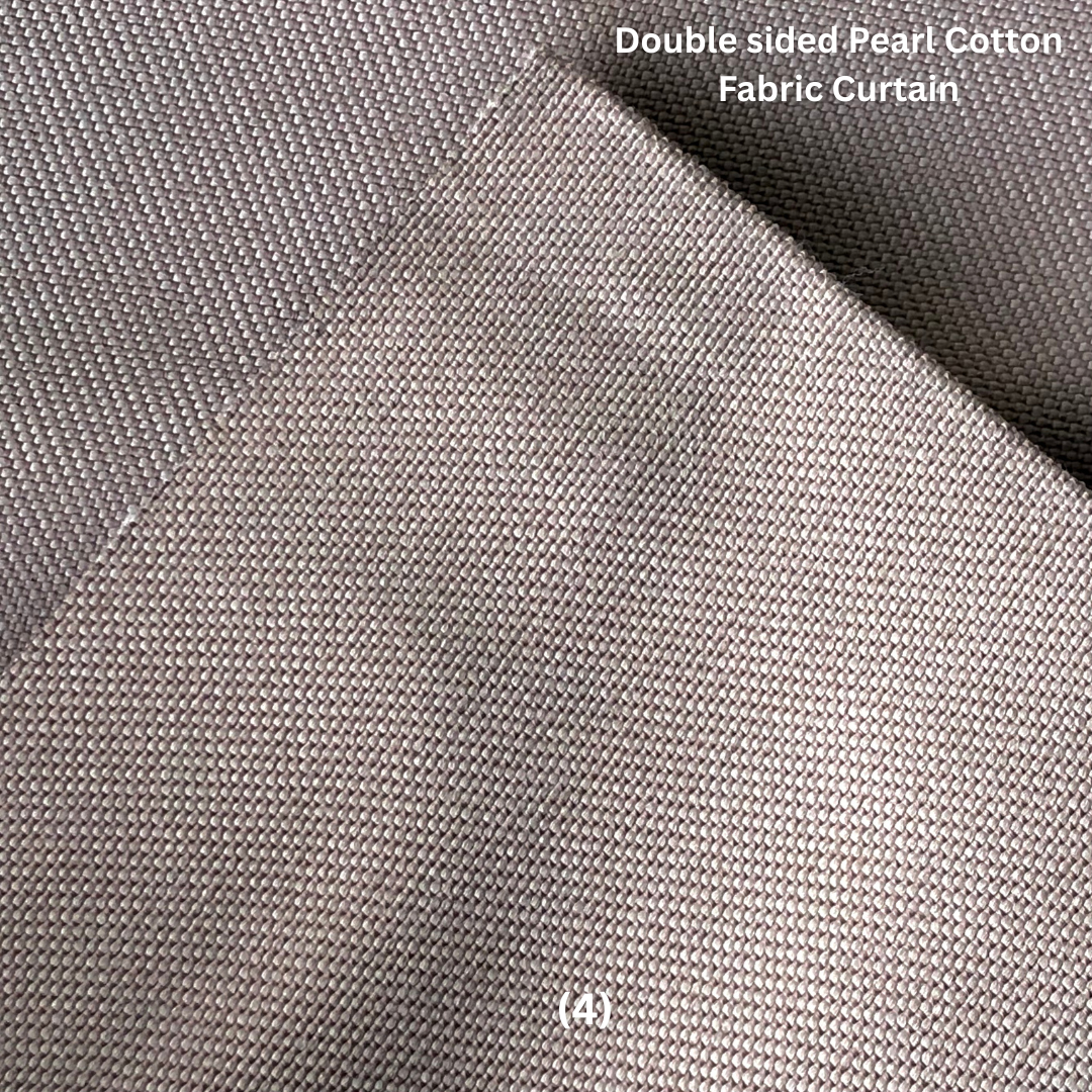 Fabric curtain in double sided pearl cotton style in (4) colour
