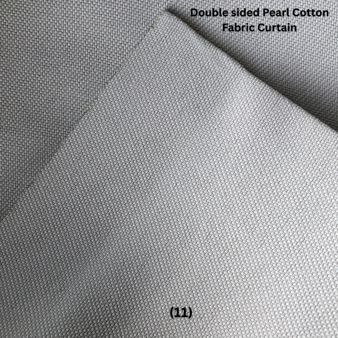 Fabric curtain in double sided pearl cotton style in (11) colour