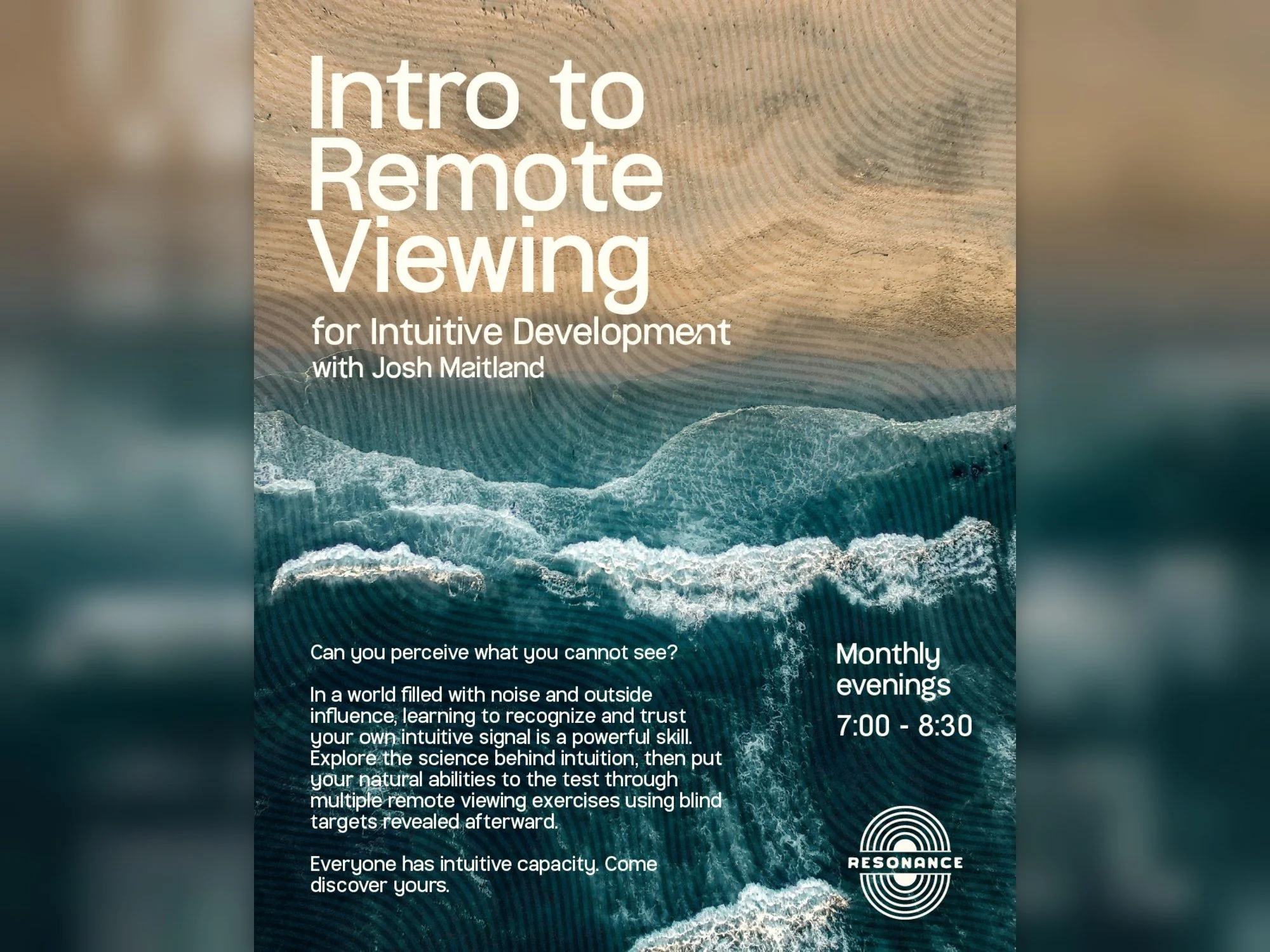 Intro to Remote Viewing - with Josh Maitland (monthly)