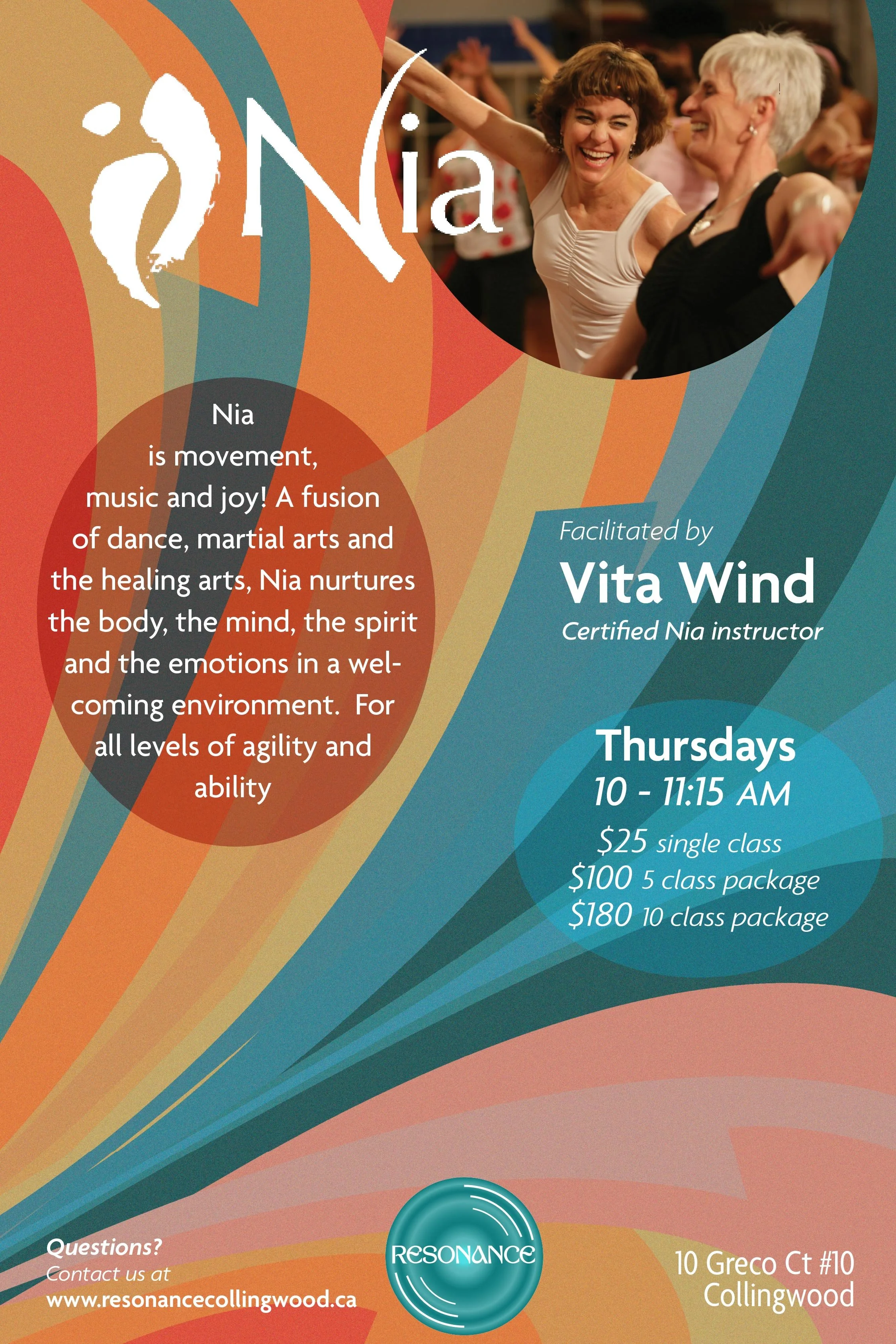 Nia movement class with Vita Wind