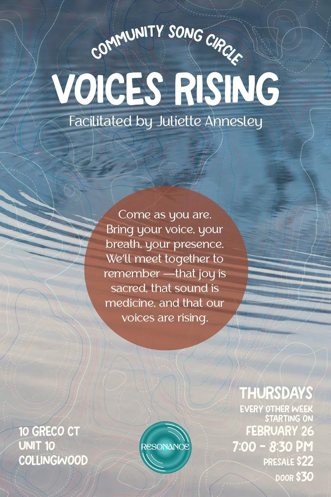 Voices Rising Song Circle with Juliette Annesley