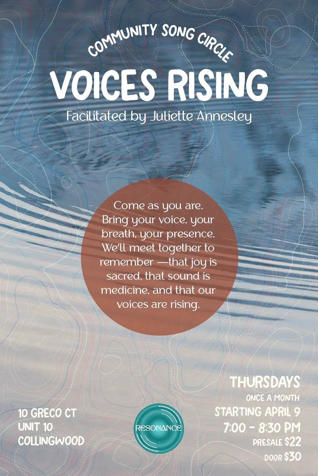 Voices Rising Song Circle with Juliette Annesley