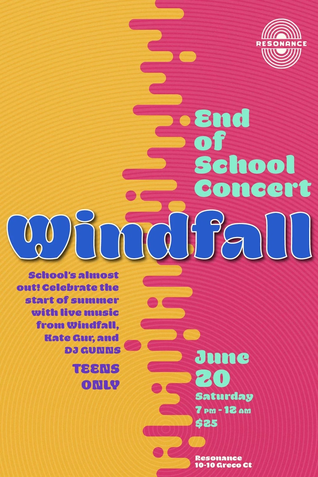 End of School Concert - featuring Windfall