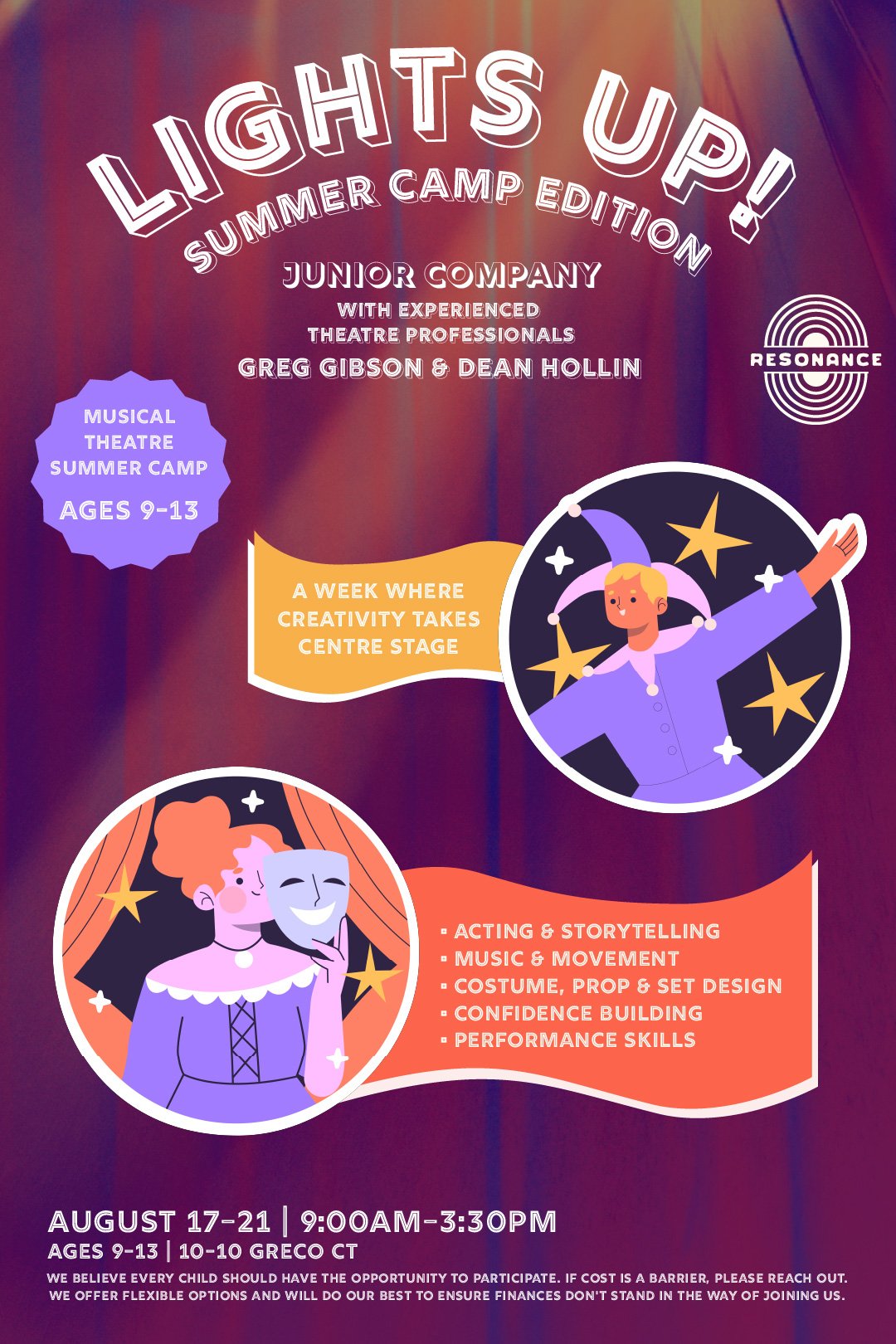 Lights Up! Summer Camp Edition - Junior Company (5 Days, Ages 9-13)