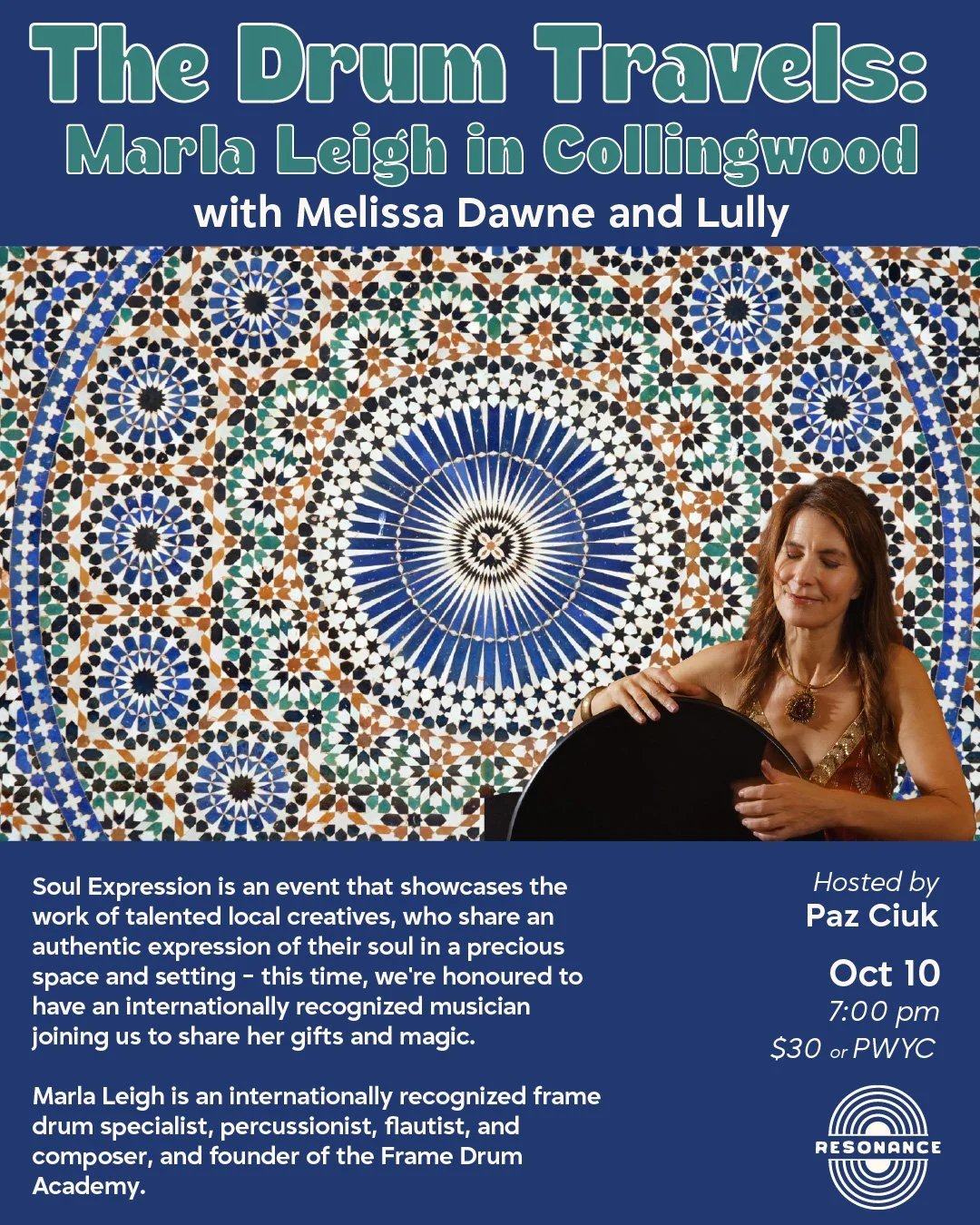 The Drum Travels: Marla Leigh in Collingwood with Melissa Dawne &amp; Lully