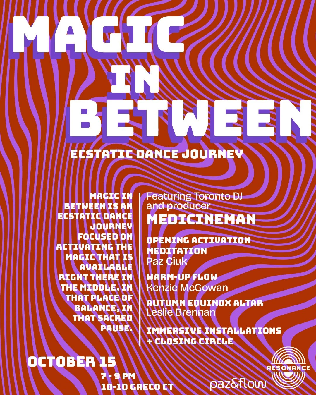 MAGIC IN BETWEEN - Ecstatic Dance Journey with medicineman