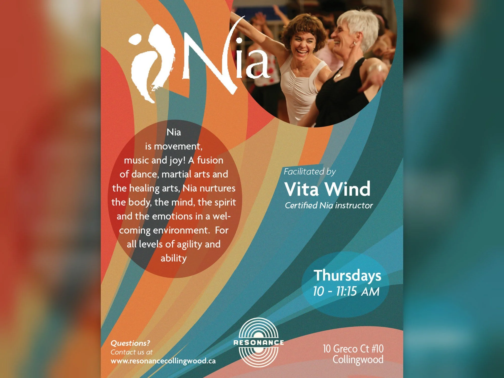 Nia Movement Class - with Vita Wind (weekly)