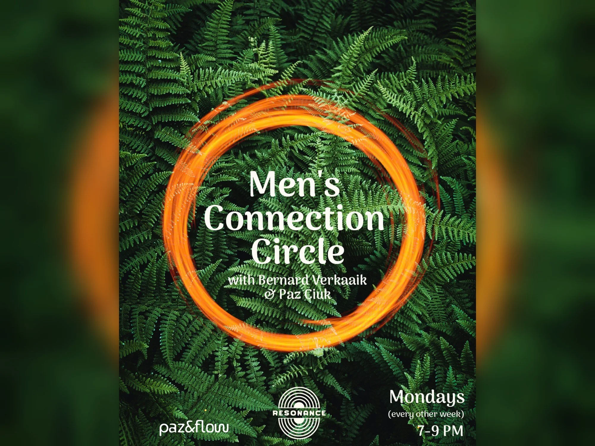Men's Connection Circle - with Paz Ciuk & Bernard Verkaaik (bi-weekly)