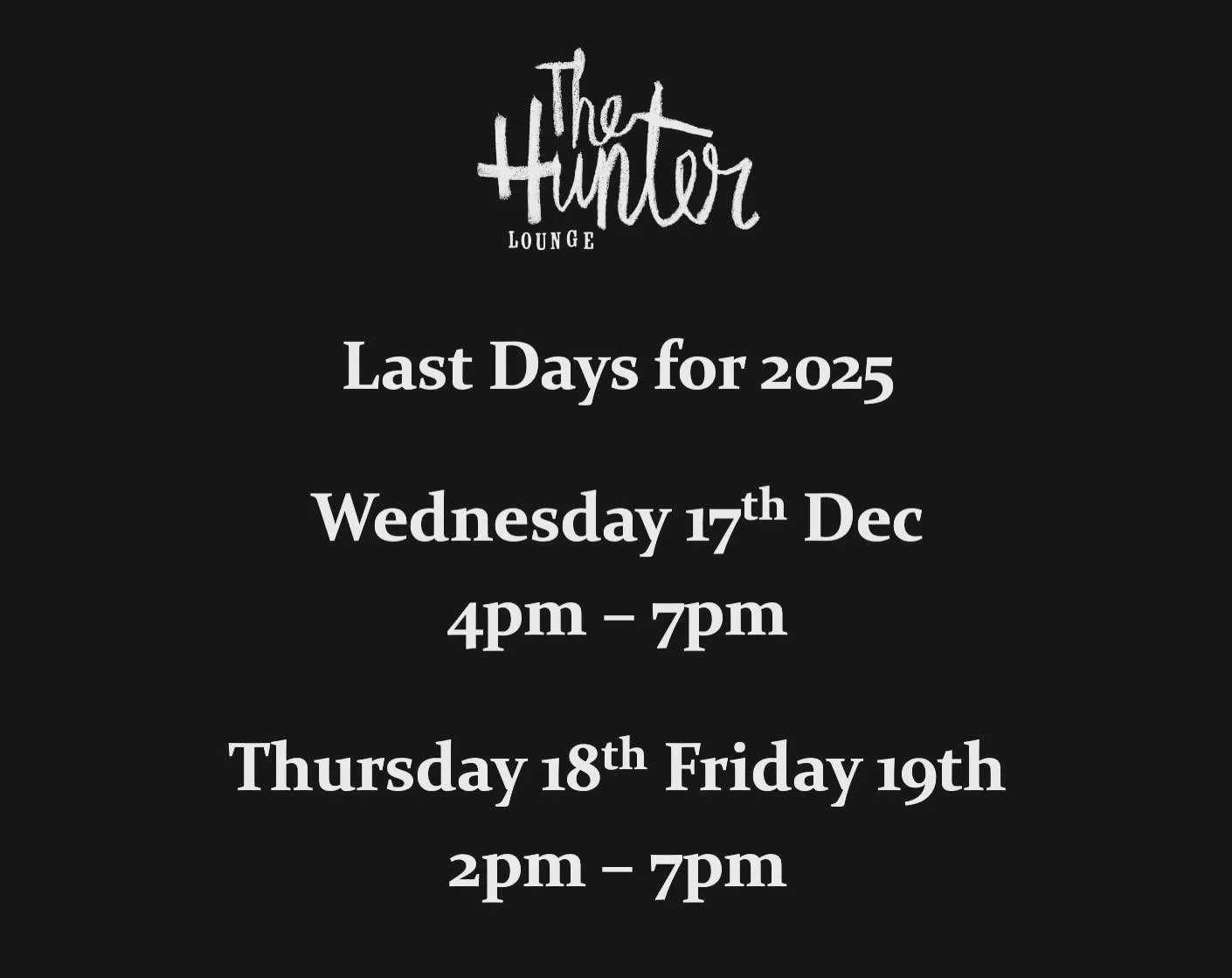 Last chance for a jug and pizzas on campus for the year.