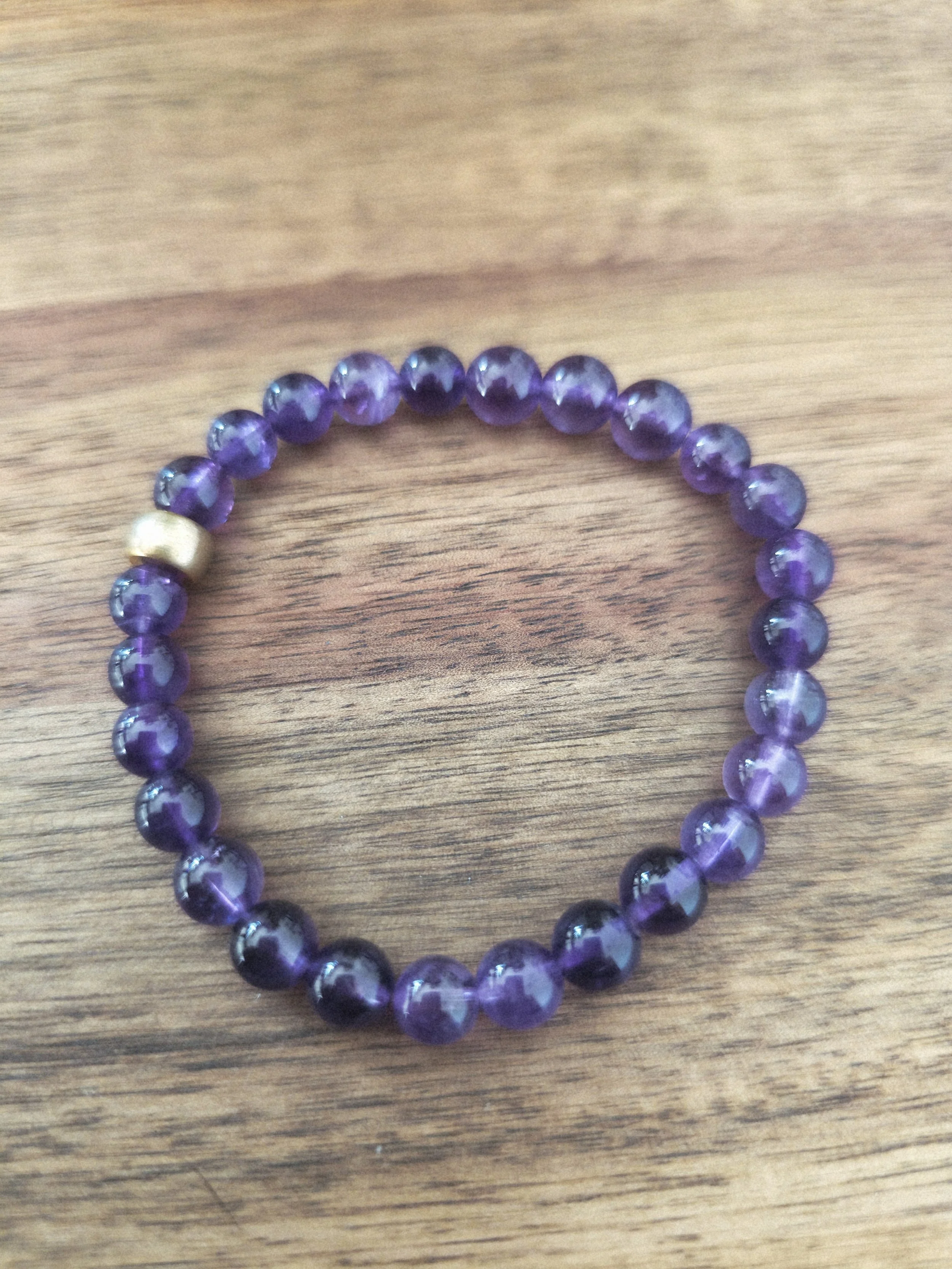 Natural Brazilian Amethyst Bracelet