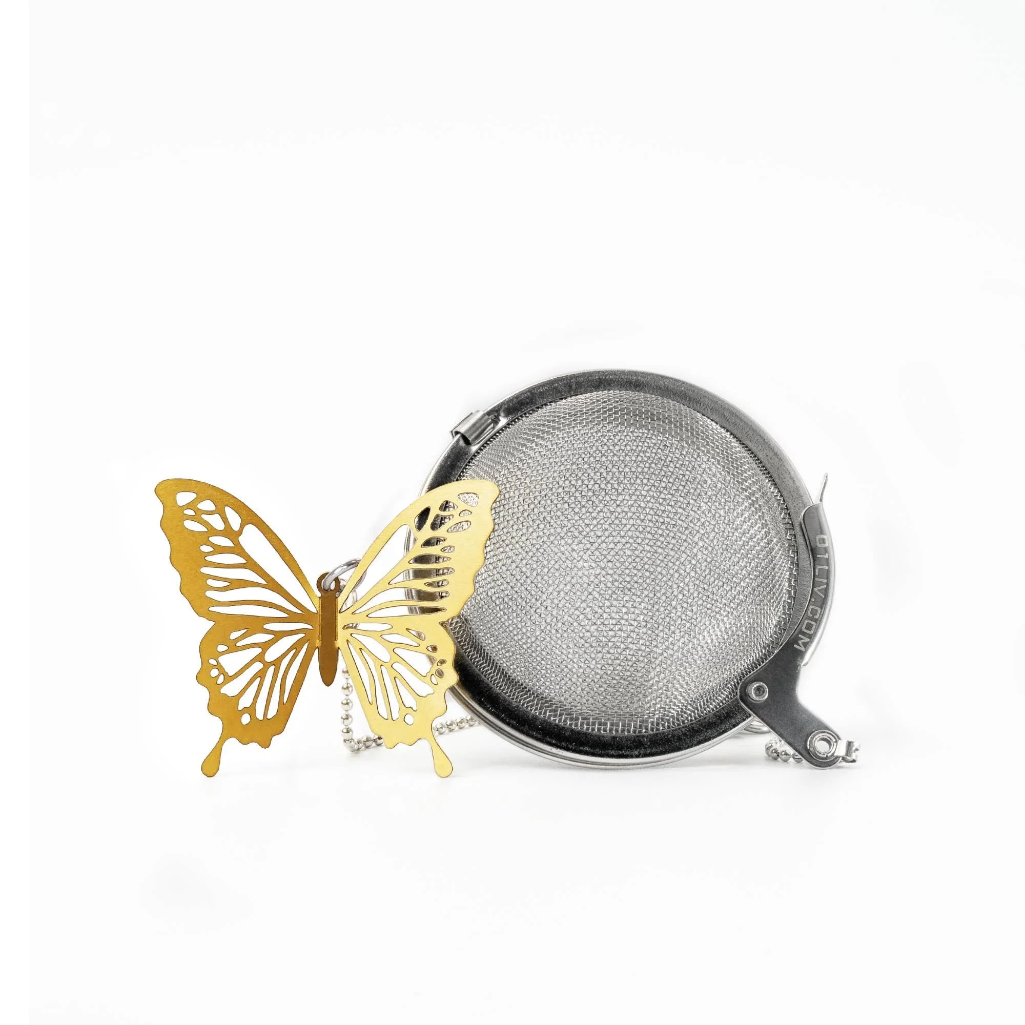 Loose Leaf Tea Ball Infuser - Butterfly Gold