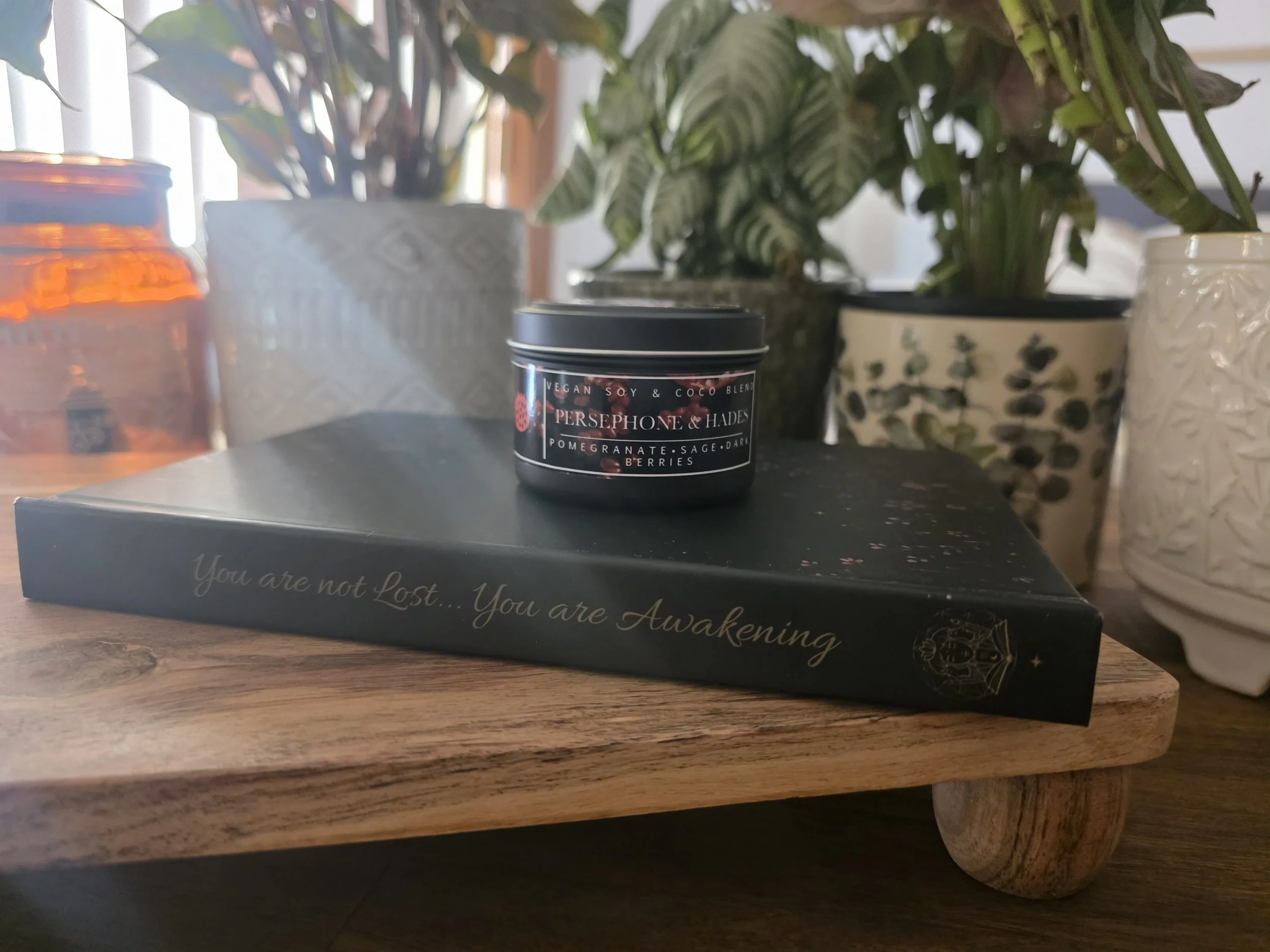 Persephones & Hades Coconut Soy Candle | Mythology Candle