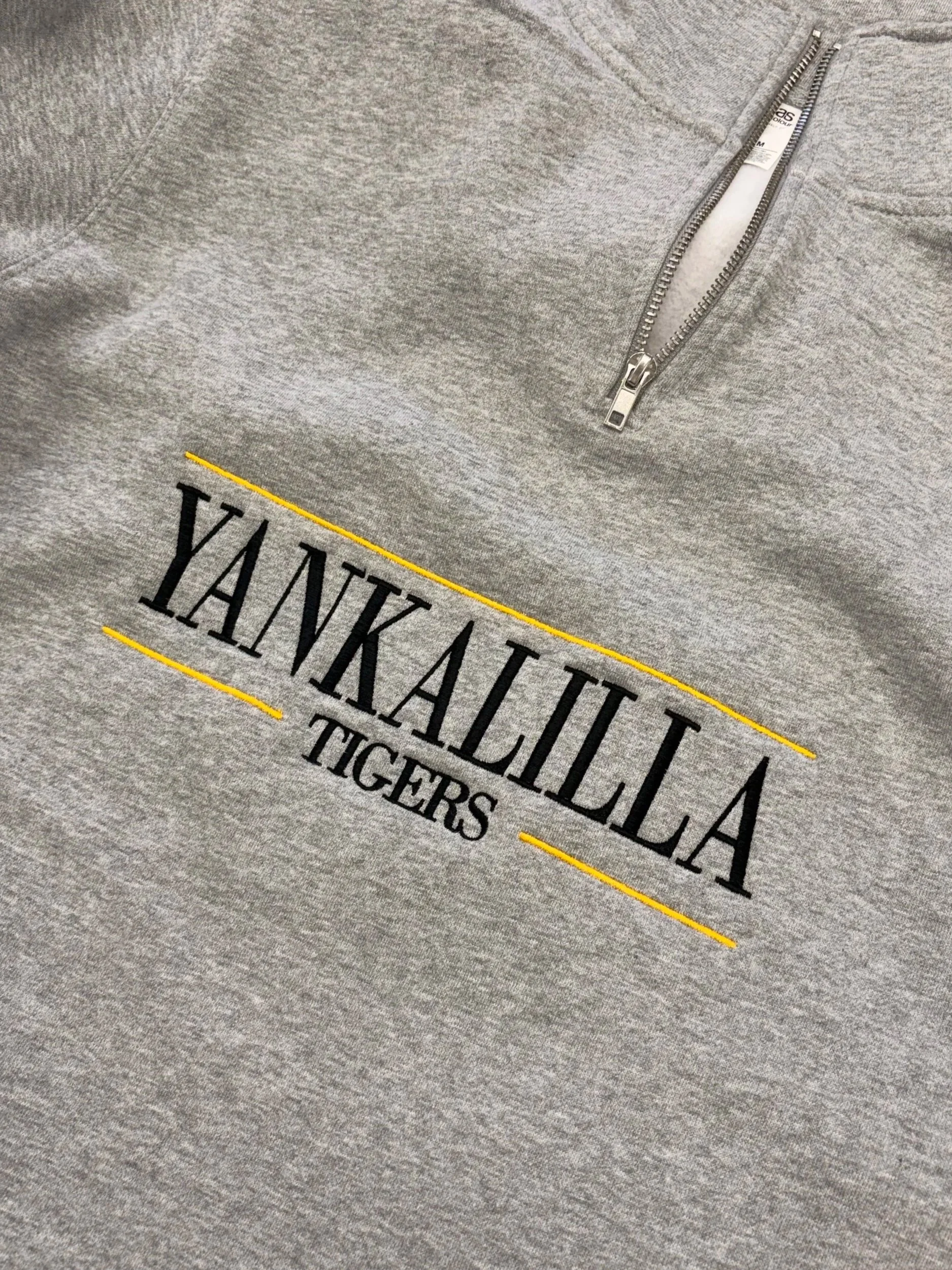 Embroidered quarter zip for Yankalilla Tigers Football Club