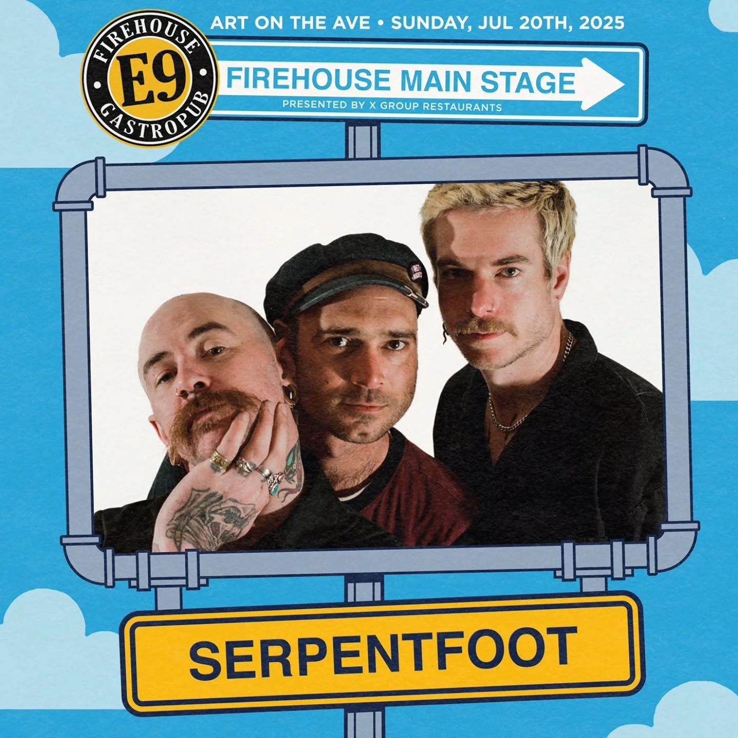 🔥 The E9 Firehouse Main Stage is bringing the heat to Art on the Ave!🔥 Presented by X Group Restaurants, this stage features a full day of live music from Tacoma and Northwest bands right across from E9 on Pine Street. Catch sets from Serpentfoot, 