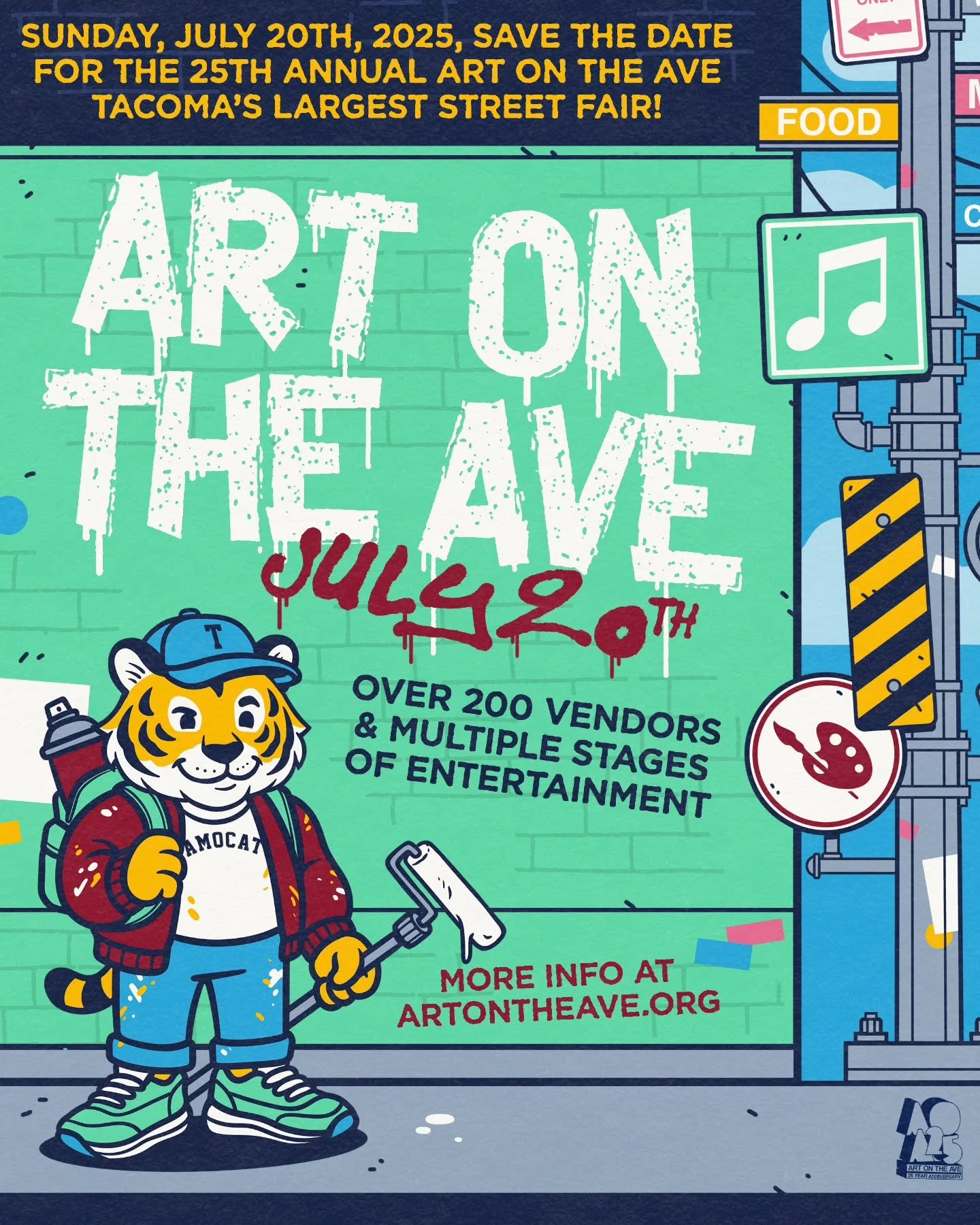 Save the Date! Art on the Ave returns Sunday, July 20th &mdash; Tacoma&rsquo;s biggest street fair is back for the 25th year!

Swipe through to see scenes from last year&rsquo;s incredible festival &mdash; live music, local art, great food, and commu
