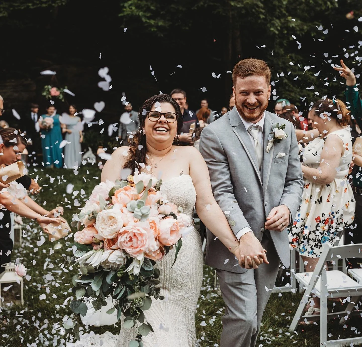 Confetti that's the talk of the town! 🎉 

&ldquo;All of our guests were raving about the confetti used at our ceremony because no one really does this anymore for weddings! The best part is that the heart-shaped confetti actually showed up in our pi