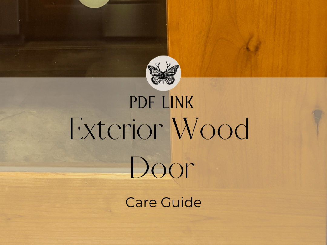 Exterior Wood Door Care Guide 