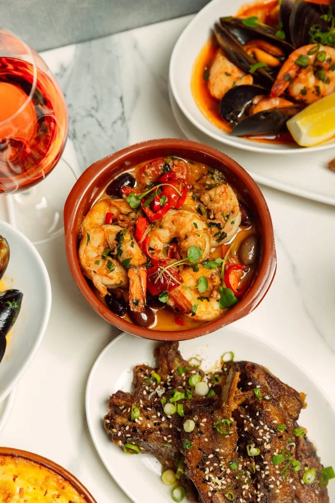 A selection Mezze dishes from the Stavros menu