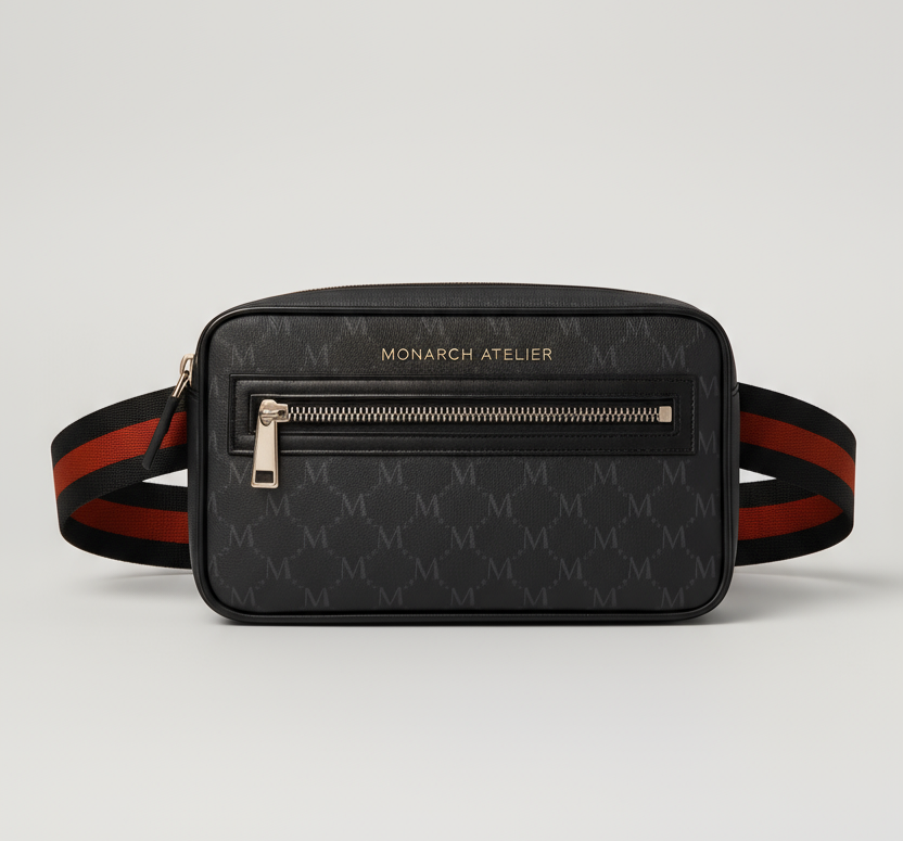 Monarch noir monogram crossbody