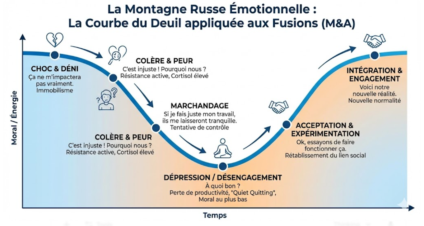 les étapes du deuil décrites par Elisabeth Kübler-Ross