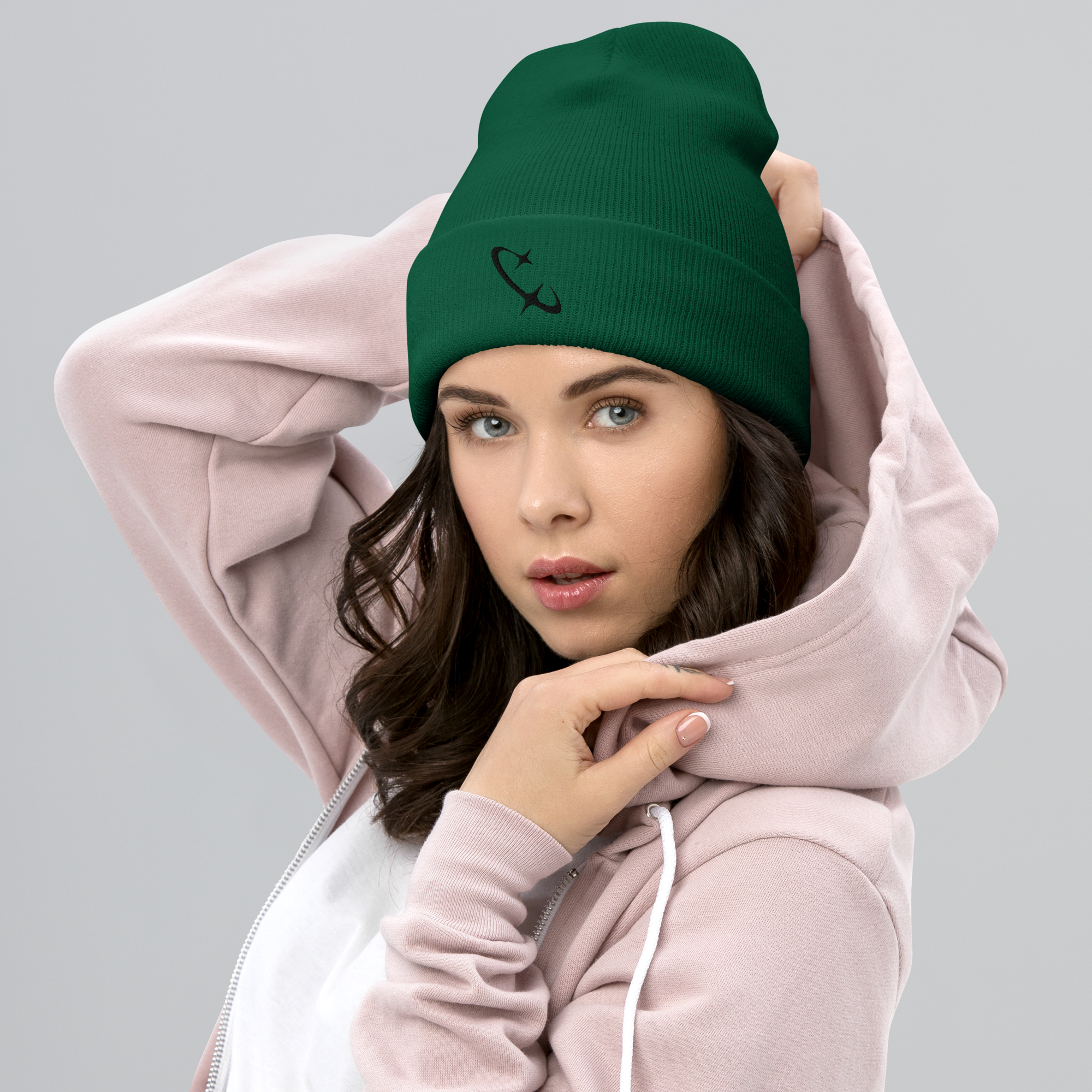 cuffed-beanie-spruce-front-69135fa3c5ab5.png