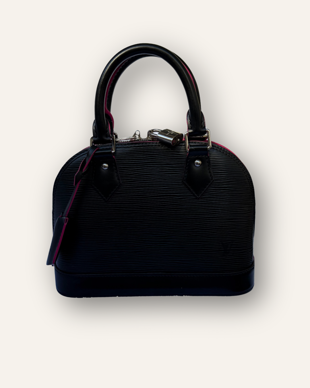 Louis Vuitton Alma BB Epi Leather Black/Hot Pink