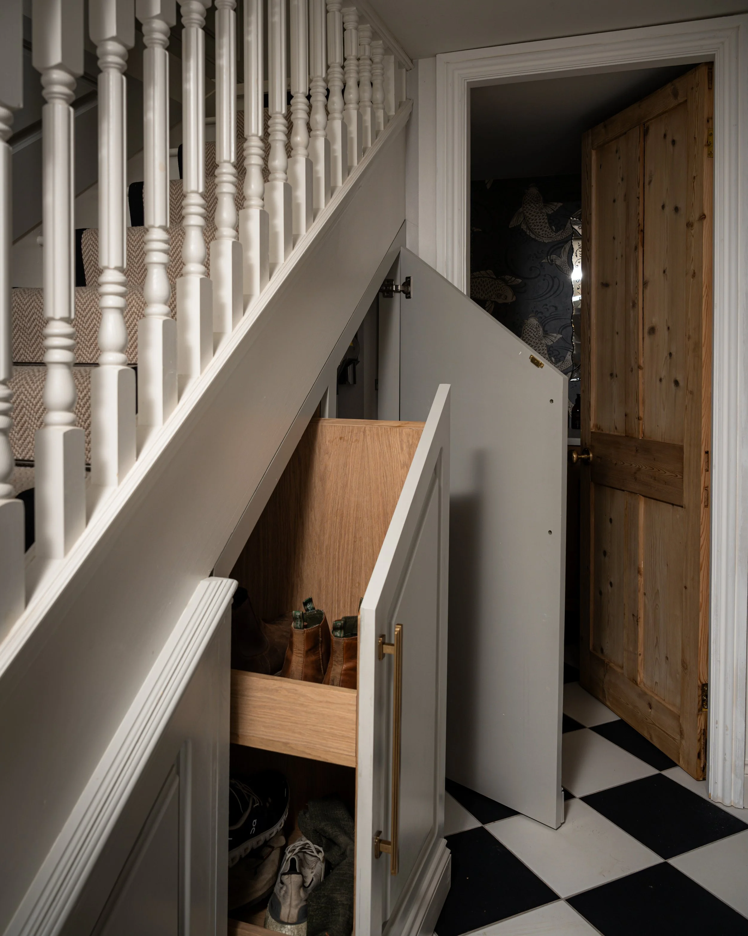 Bespoke understairs storage
