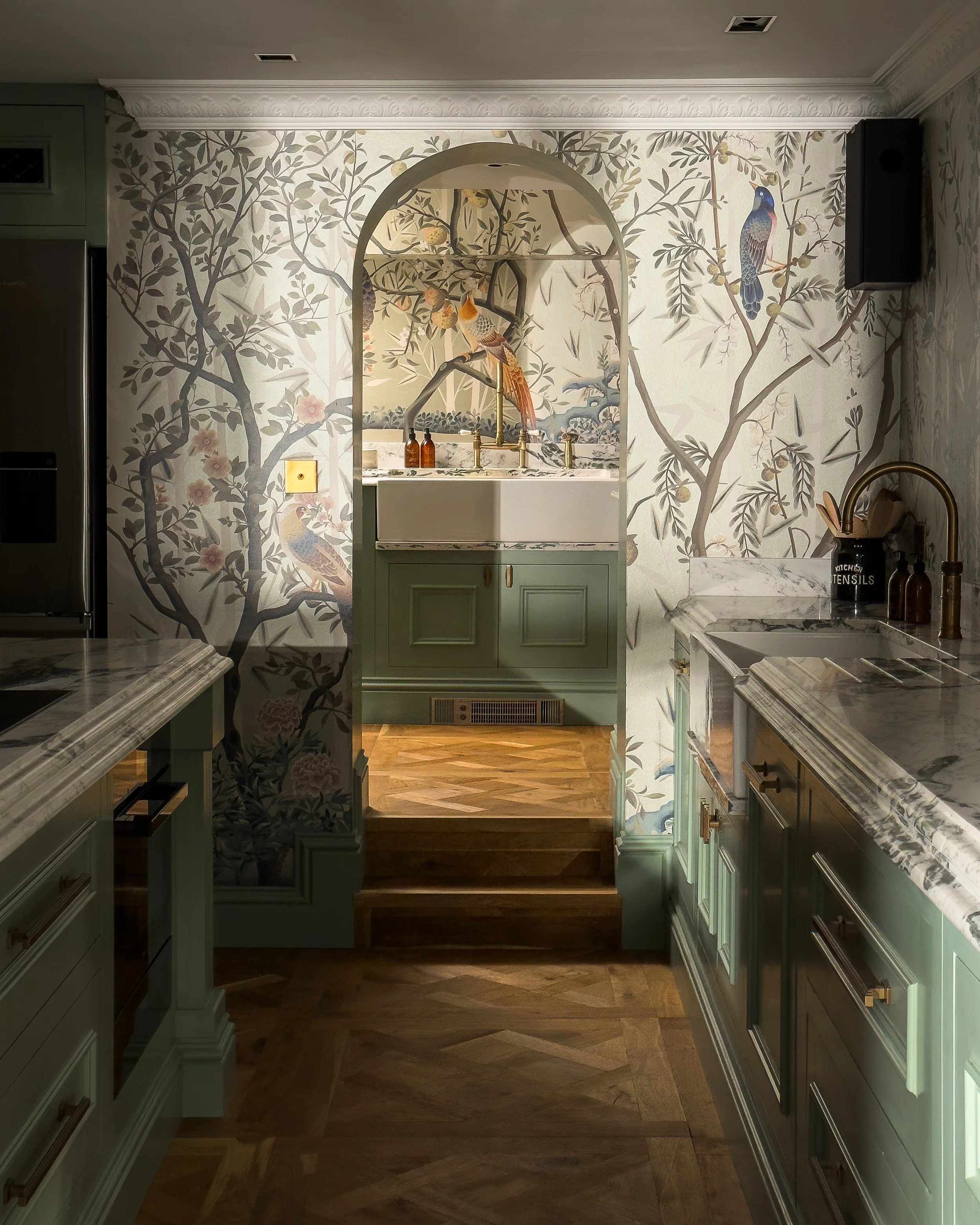 Kitchen with scullery pantry
