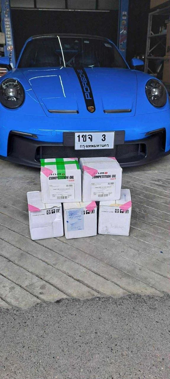 JDM Nismo oil products delivered to a customer in Thailand
