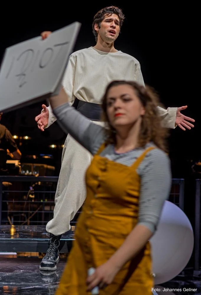 Stephanie Müller-Lorenz als Nerina in "La fedeltá permiata" Haydn. Mit Camilo Olguín. 
Fotocredtis: Johannes Gellner