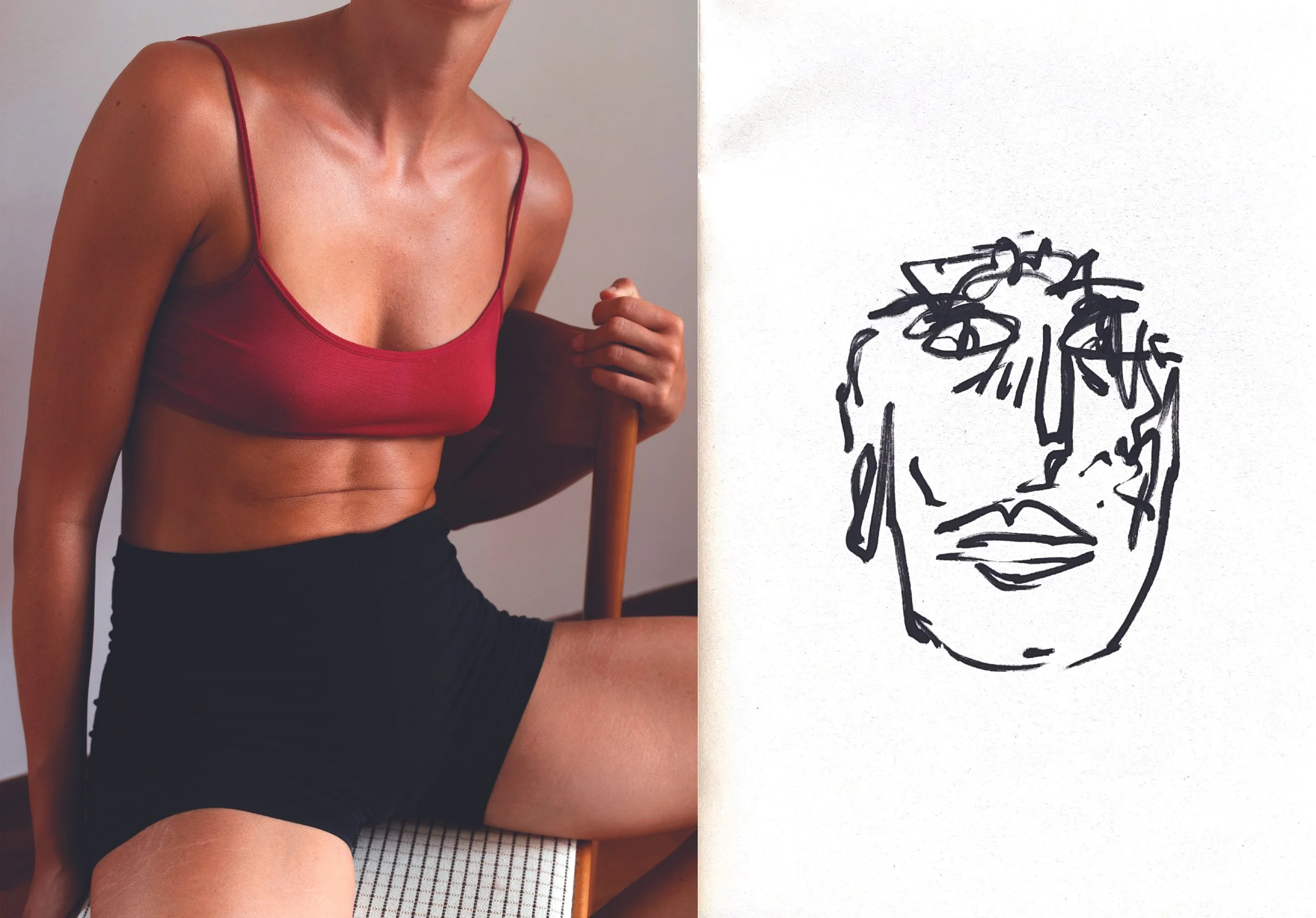 I’d like to look at myself but I’m scared. I used to be something, now that something is changing. What belongs to the past, is it really still? Changing in staying the same. I can only see change through stillness. I don’t allow myself to change. Ca