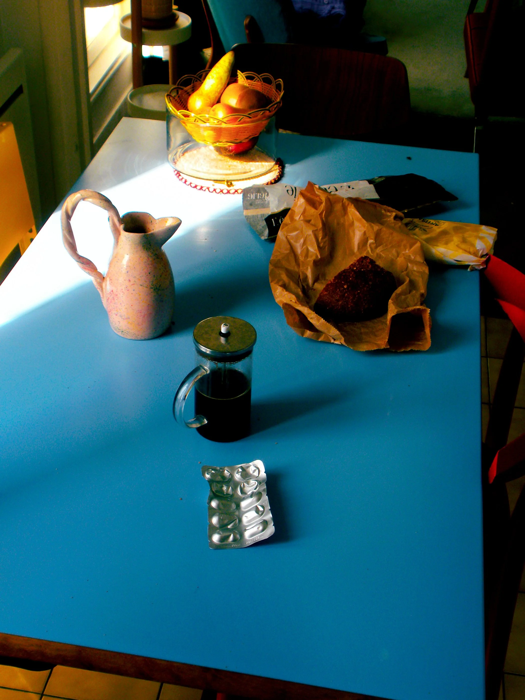 Kitchen table at Aden's