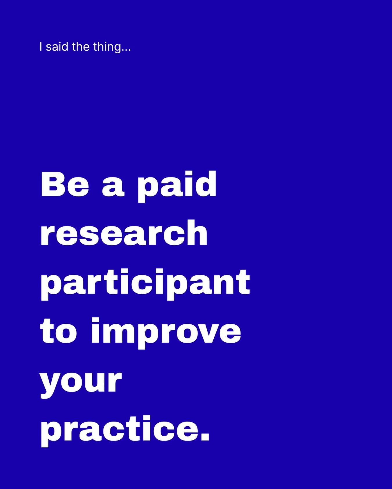 Oooo this one is controversial. But I believe that if you genuinely use something (product/service/campaign etc), then you should be able to give feedback on it. 

Also, you get to see what it&rsquo;s like when a research session is: 
🤷&zwj;♀️unprep